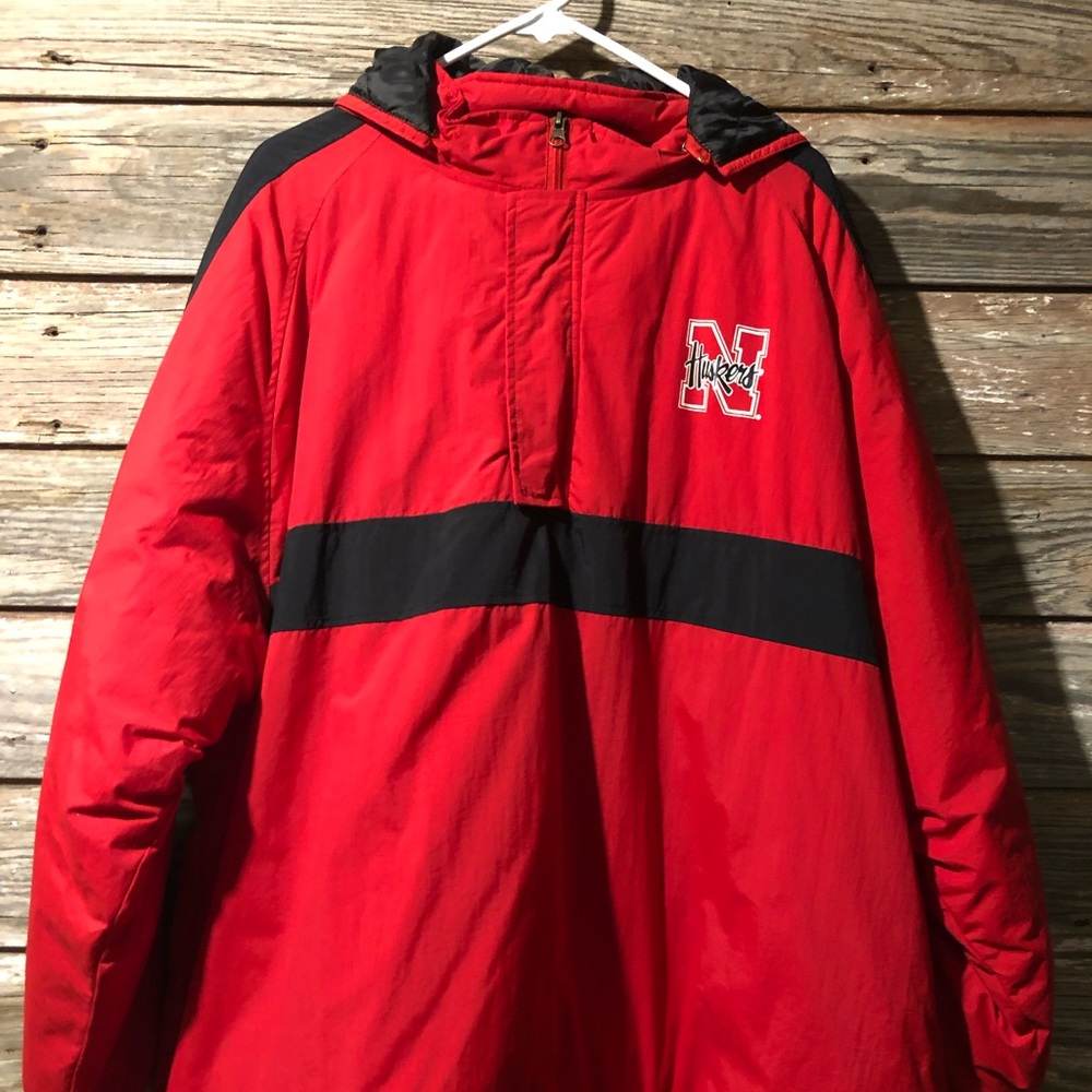 NCAA by KA Inc. Nebraska Cornhuskers pullover jacket. Red. Size Mens 2XL.